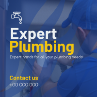 Clean Plumbing Works Instagram Post Design