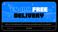 Brutalism Free Delivery Animation