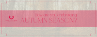 Minimalist Autumn Customer Engagement Facebook Cover Image Preview