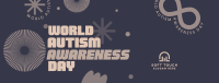 Abstract Autism Awareness Facebook Cover Image Preview