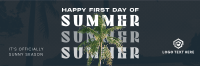 Summer Palm Tree Twitter Header