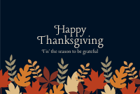 Thanksgiving Autumn Leaves Pinterest Cover Image Preview