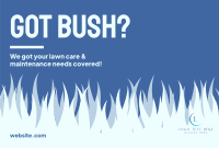 Bush Lawn Care Pinterest Cover Design