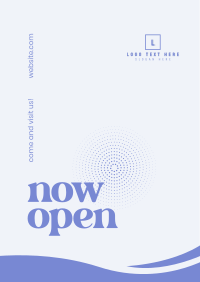 Now Open Poster