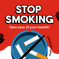 Smoking Habit Prevention Instagram Post Design