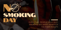 Sleek Non Smoking Day Twitter Post Design