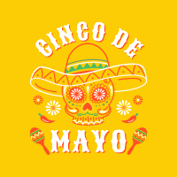 Happy Cinco De Mayo Skull Instagram Post Image Preview