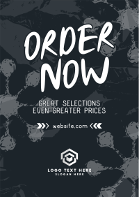 Grunge Brutalist Order Poster