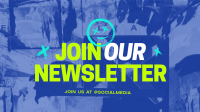 Grunge Brutalist Newsletter Alert Animation