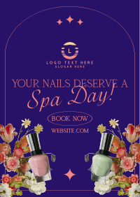 Floral Nail Services Poster