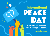 United for Peace Day Postcard