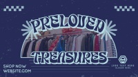 Preloved Retro Secondhand Facebook Event Cover Design