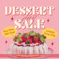 Retro Dessert Sale Instagram Post Design