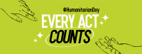 Handdrawn Humanitarian Day Facebook Cover Image Preview