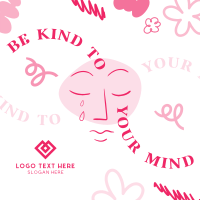 Be Kind To Your Mind Instagram Post