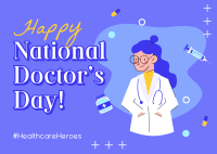 Doctors' Day Celebration Postcard