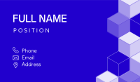 Modern Isometric Pattern Business Card