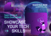 Tech Skill Showdown Postcard