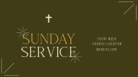 Earthy Sunday Service Video Design