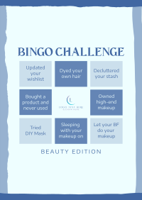 Beauty Bingo Challenge Flyer Design