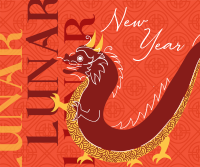 Chinese New Year Dragon Facebook Post