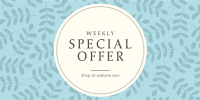 Special Offer Leaves Twitter Post Design