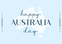 Aussie Day Postcard example 1
