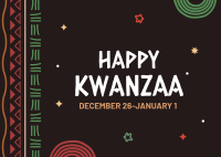 Bright Kwanzaa Postcard