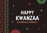 Bright Kwanzaa Postcard Image Preview