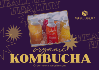 Healthy Kombucha Postcard Image Preview