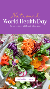 Minimalist World Health Day Greeting Facebook Story