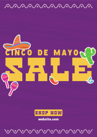 Cinco de Mayo Stickers Poster