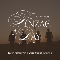 Anzac Day Remembrance Instagram Post