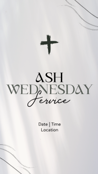 Minimalist Ash Wednesday Instagram Story