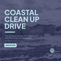 Beach Clean Up Instagram Post Design