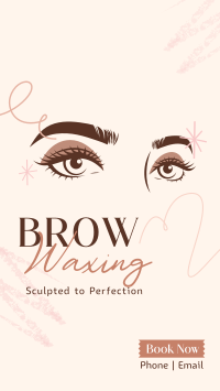 Eyebrow Waxing Service Instagram Story