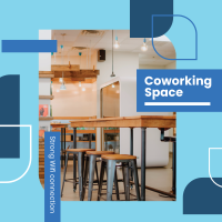 Coworking Curve and Point Instagram Post