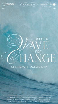 Wave Change Ocean Day Instagram Reel