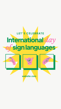 International Day of Sign Languages Instagram Story