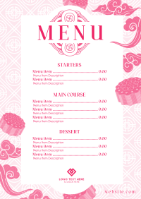 Cloudy Oriental Cuisine Menu