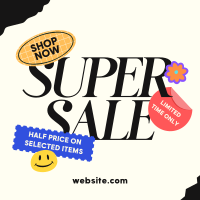 Y2K Super Sale Instagram Post