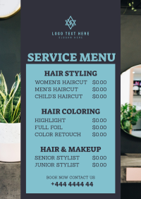 Hairdresser Flyer example 1