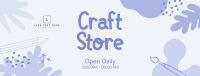 Craft Store Timings Facebook Cover Design