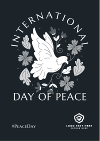 Floral Peace Dove Flyer