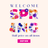 Modern Spring Sale Linkedin Post