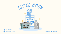 Laundry Shop Launch Facebook Event Cover