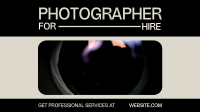 Professional Photographer Video