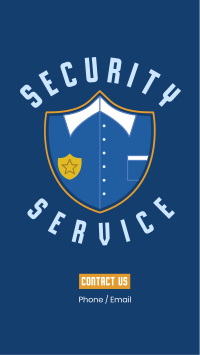 Security Uniform Badge Instagram Story