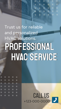 Professional HVAC Services Facebook Story