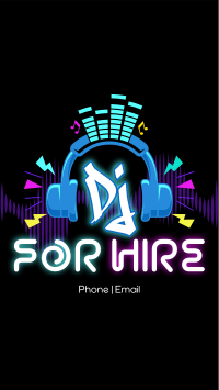 DJ for Hire Facebook Story